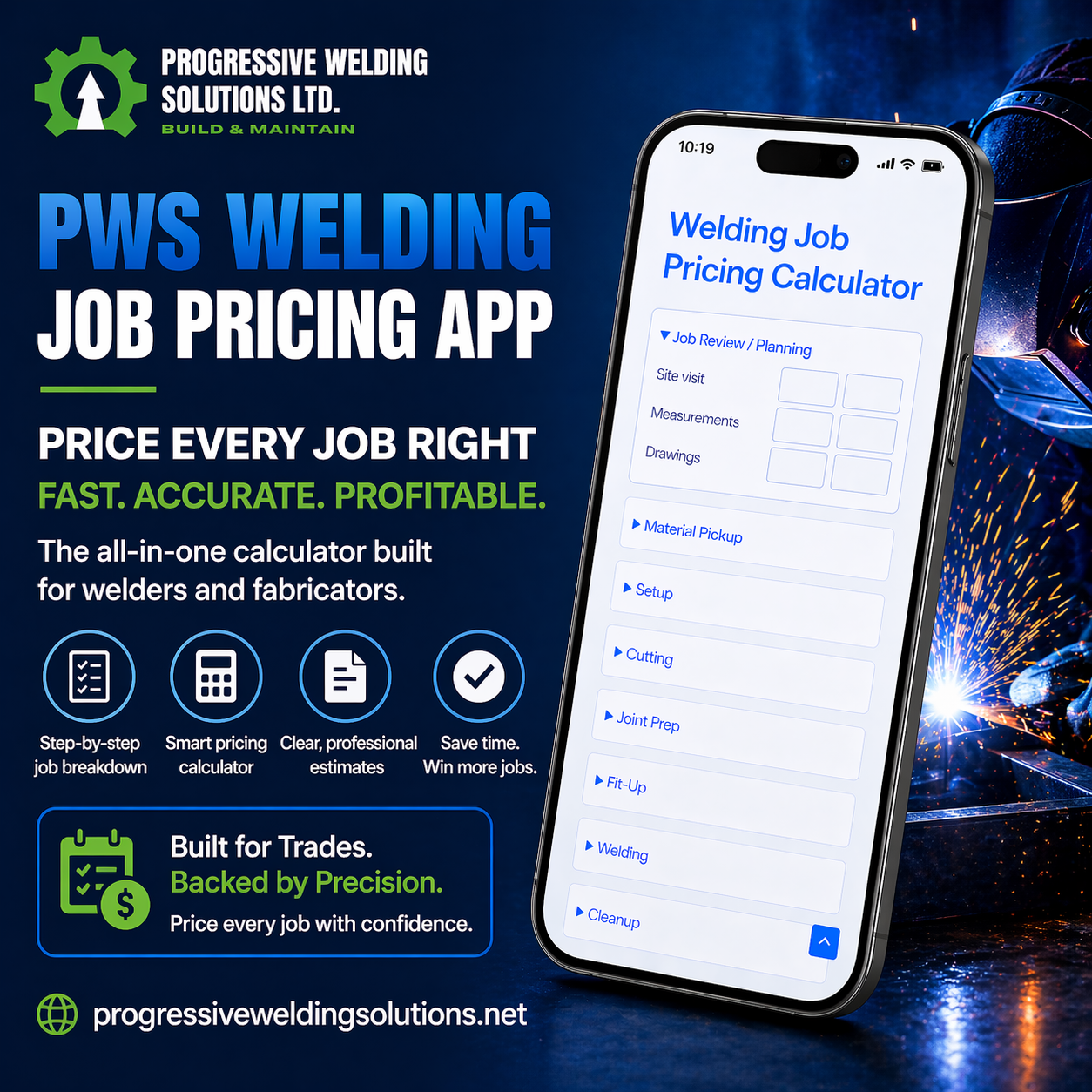 PWS Welding Job Pricing App - Image 1