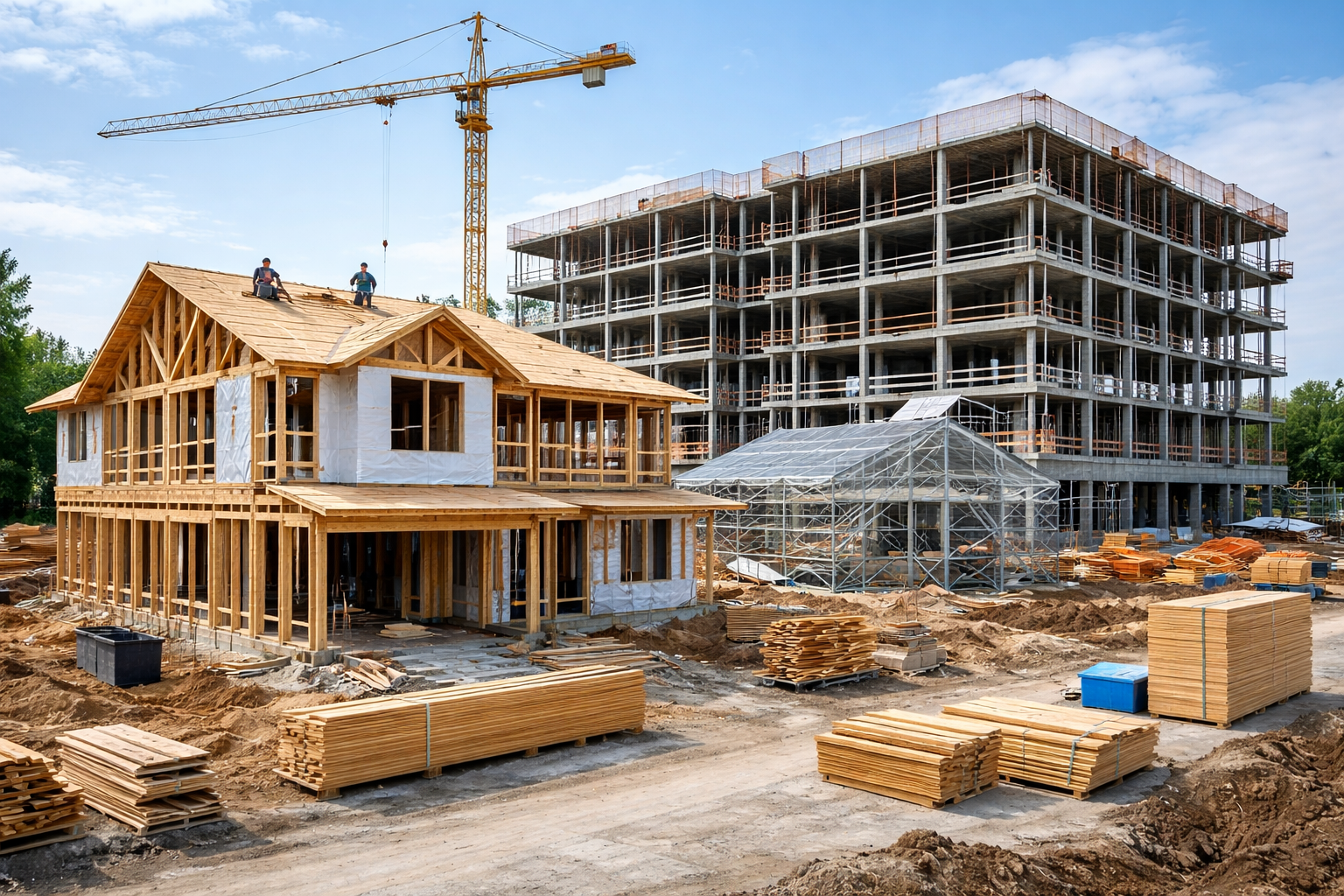 Residential and commercial construction