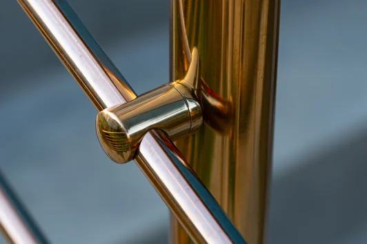 gold powder coated stainless steel