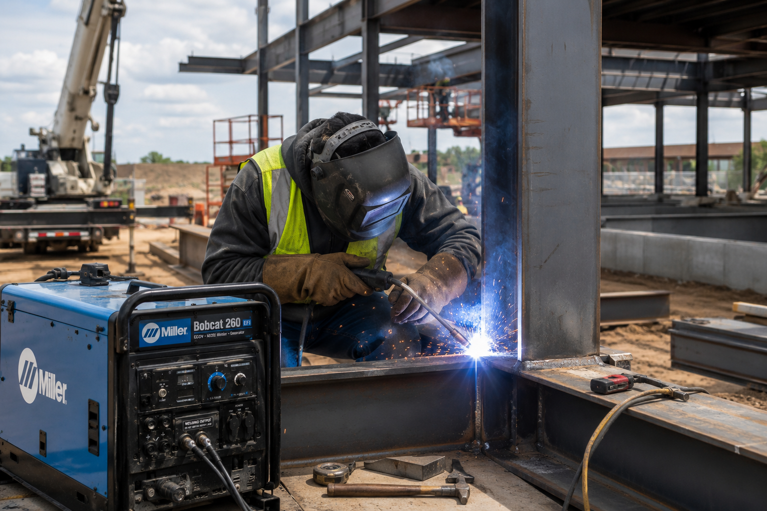 On-site structural welding