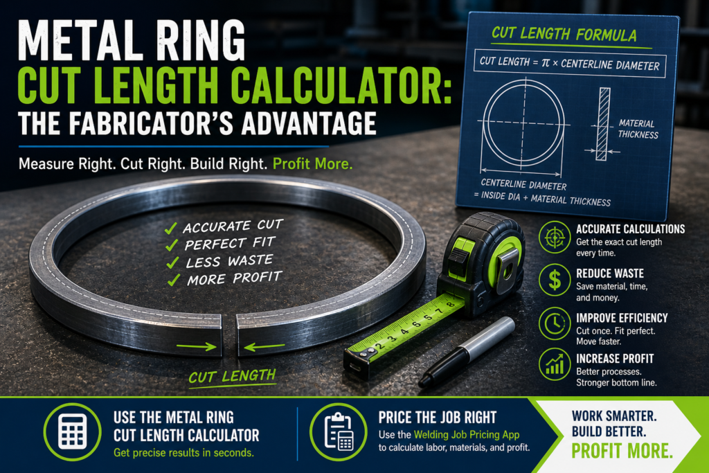 steel ring fabrication cut length measurement metal ring rolling process