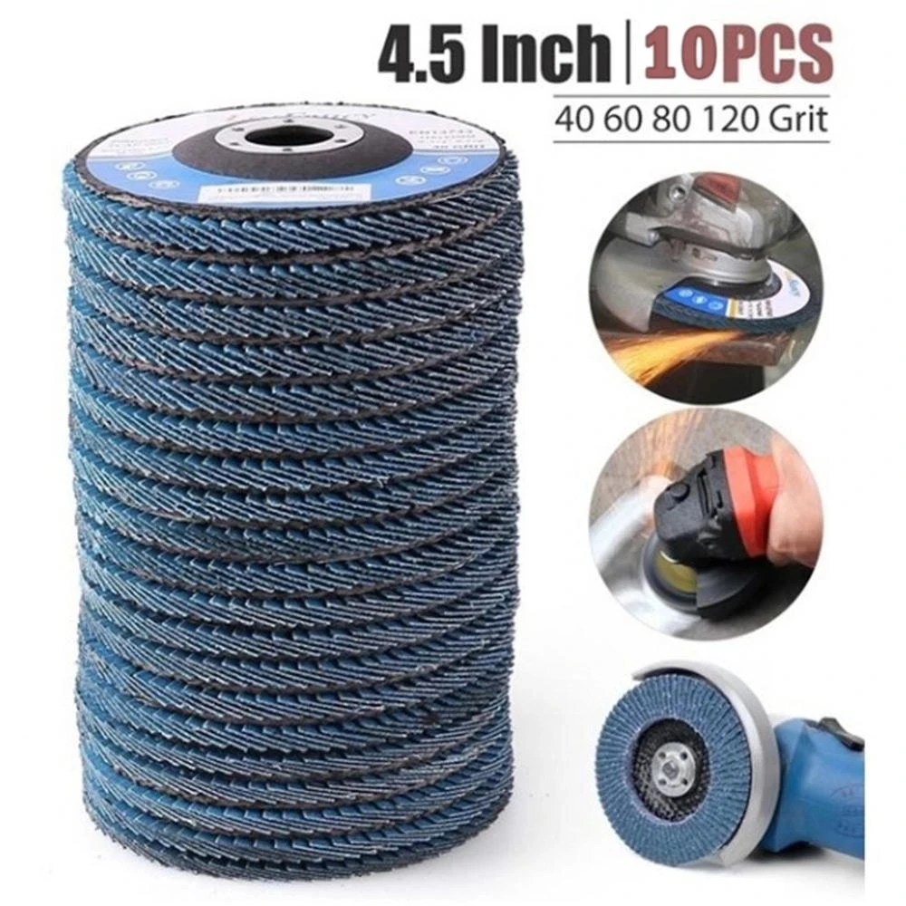 4.5 Inch Flap Discs for Metal Grinding & Weld Cleanup – 40/60/80/120 Grit
