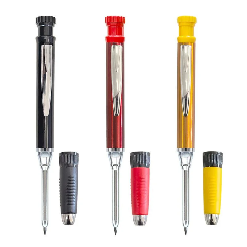 Deep Hole Metal Fabrication Pencil with Sharpener - Image 3