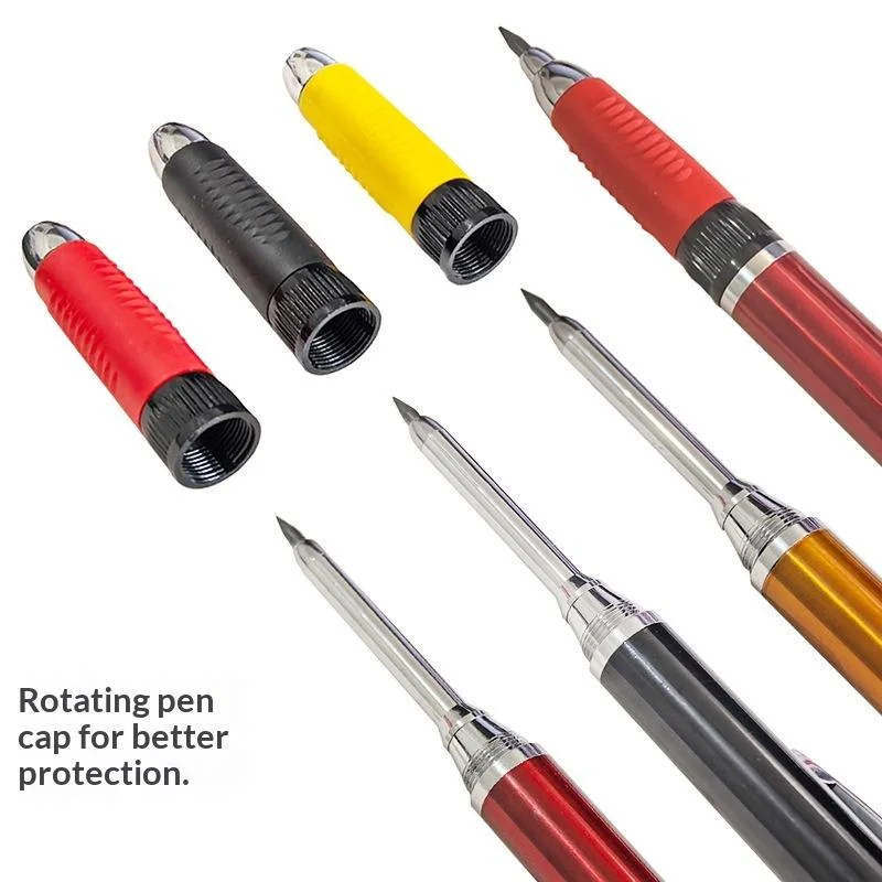 Deep Hole Metal Fabrication Pencil with Sharpener - Image 4