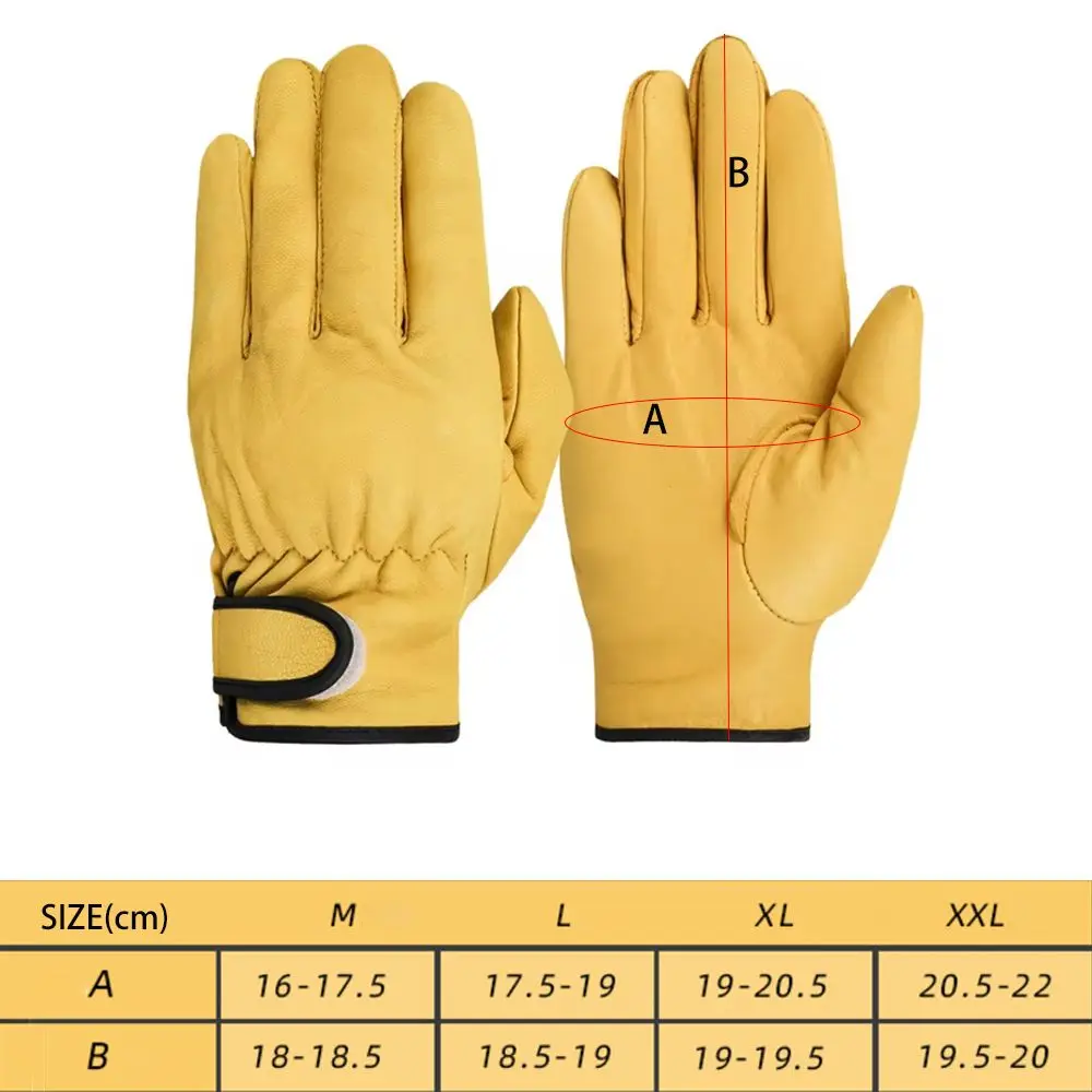 Leather Welding & Fabrication Work Gloves - Image 4