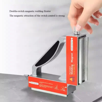120KG Dual-Switch Magnetic Welding Holder – Heavy-Duty 90° Positioning Clamp