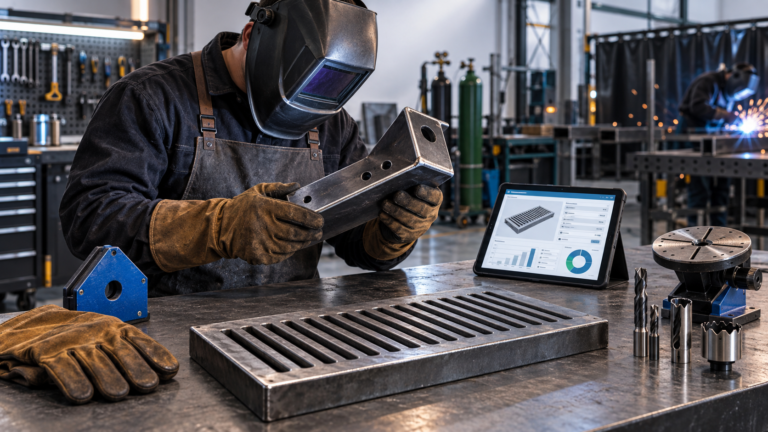 PWS welding and fabrication store featuring professional tools, safety equipment, estimating technology, and custom steel products.